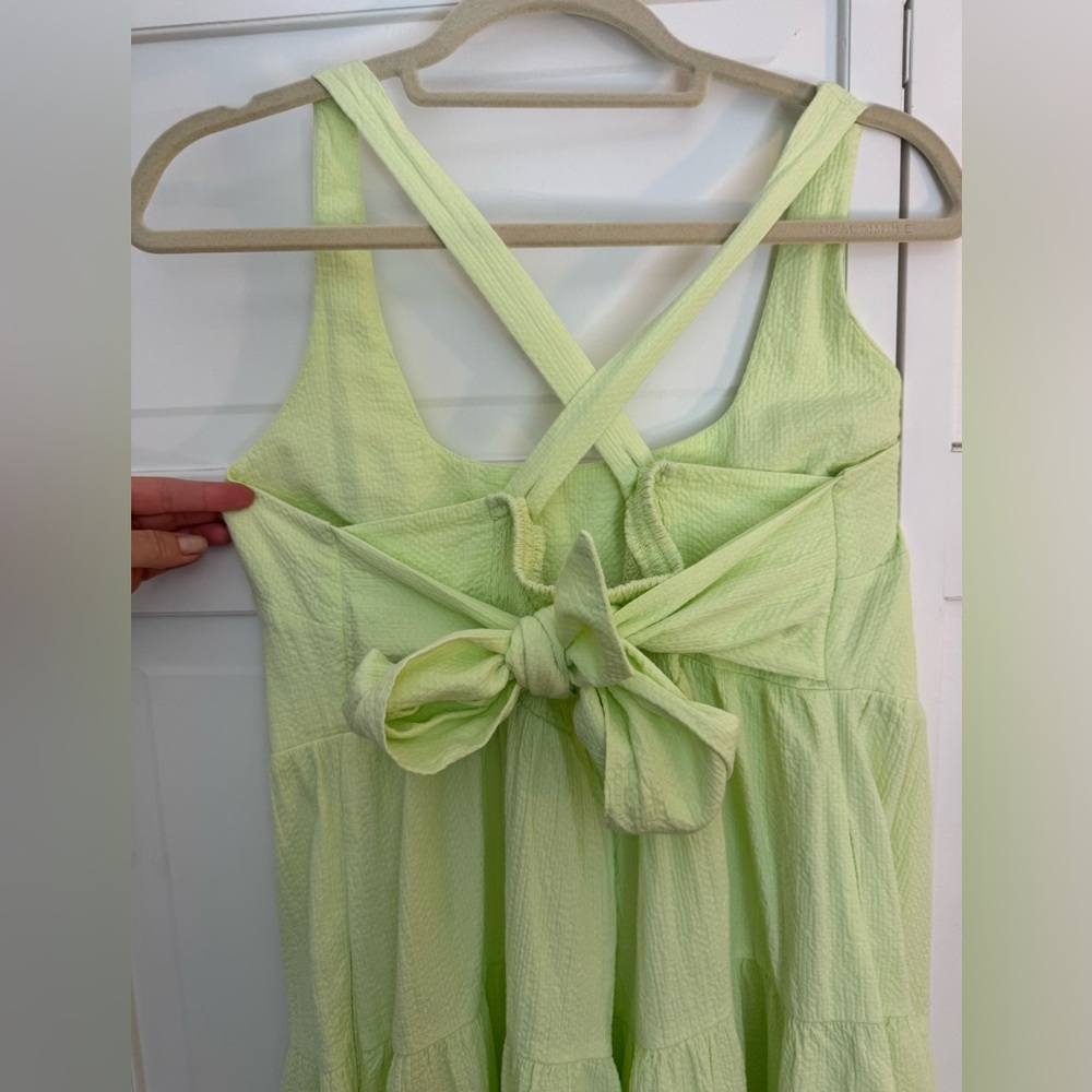 Ava & Viv Pale Green Gauze Sundress; Pockets NWOT